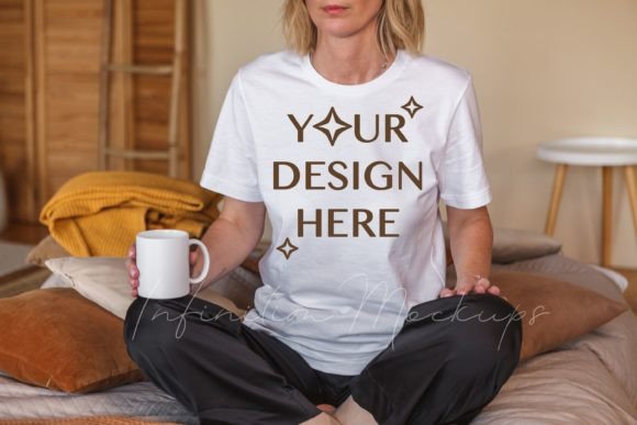 Bella Canvas 3001 Mockup: Graphics for T-Shirts