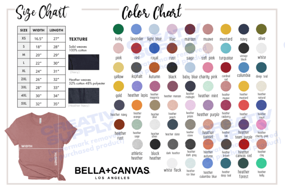 Bella Canvas Color Chart Mockup: A Designer’s Review