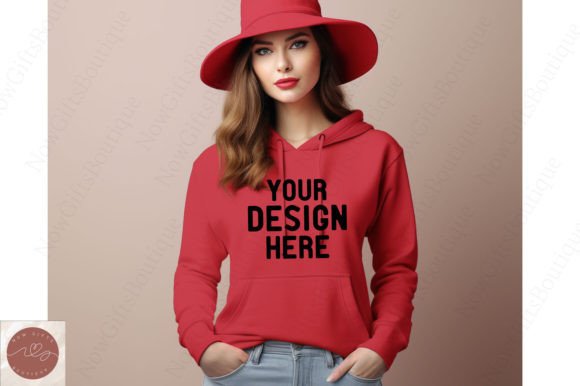 Christmas Gildan 1800 Hoodie Mockup: Graphics for Hoodies Sweatshirts
