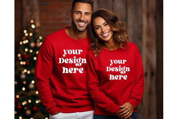 Christmas New Year Graphics: Couple Mockup Review