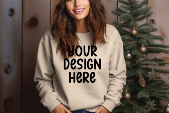 Christmas Sweatshirt Mockup Vol 15 Graphics for Hoodies Sweatshirts