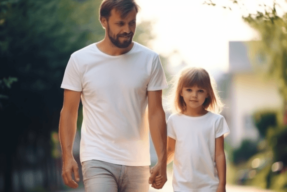 Father Daughter Mockup: Graphics & Product Mockups