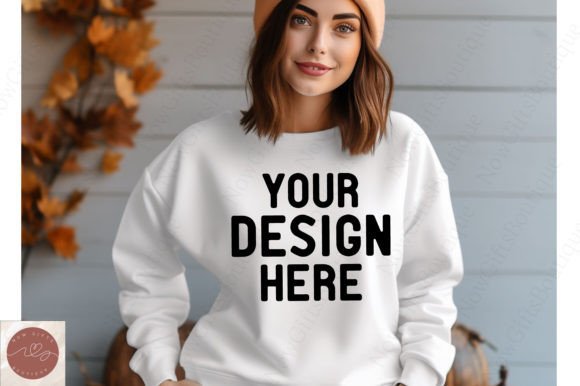 Gildan Fall 18000 Mockup: Graphics for Hoodies Sweatshirts