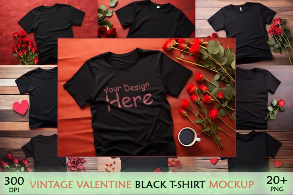 Valentine Black T-shirt Mockup Bundle: A Designer’s Review