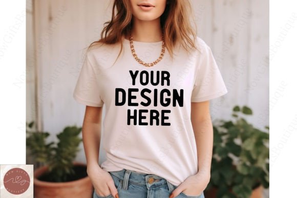 Valentine Gildan 5000 Women Mockup: T-Shirts & Graphics