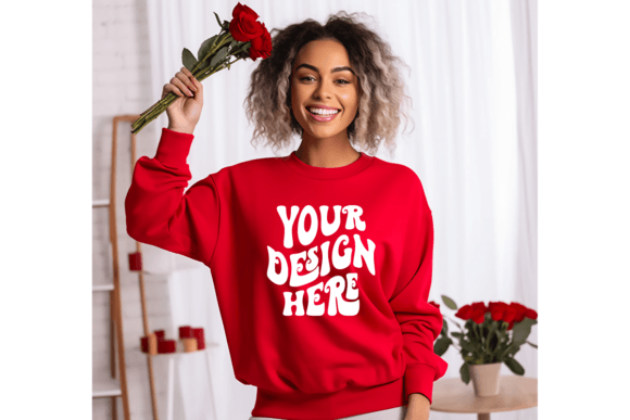 Valentine Red Sweatshirt Mockup 03 Review